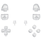 eXtremeRate Replacement D-pad R1 L1 R2 L2 Triggers Share Options Face Buttons, Glow in Dark - Green Full Set Buttons Compatible with ps5 Controller BDM-030/040/050 - Controller NOT Included - JPF3024G3