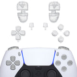 eXtremeRate Replacement D-pad R1 L1 R2 L2 Triggers Share Options Face Buttons, Glow in Dark - Green Full Set Buttons Compatible with ps5 Controller BDM-030/040 - Controller NOT Included - JPF3024G3