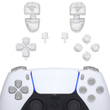 eXtremeRate Replacement D-pad R1 L1 R2 L2 Triggers Share Options Face Buttons, Glow in Dark - Green Full Set Buttons Compatible with ps5 Controller BDM-030/040/050 - Controller NOT Included - JPF3024G3
