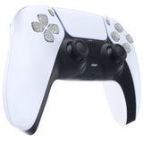 eXtremeRate Replacement D-pad R1 L1 R2 L2 Triggers Share Options Face Buttons, Glow in Dark - Green Full Set Buttons Compatible with ps5 Controller BDM-030/040 - Controller NOT Included - JPF3024G3