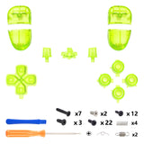 eXtremeRate Replacement D-pad R1 L1 R2 L2 Triggers Share Options Home Face Buttons Compatible with ps5 Edge Controller, Clear Lime Green Full Set Buttons Compatible with ps5 Edge Controller - JXTEGM008