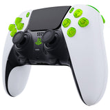 eXtremeRate Replacement D-pad R1 L1 R2 L2 Triggers Share Options Home Face Buttons Compatible with ps5 Edge Controller, Clear Lime Green Full Set Buttons Compatible with ps5 Edge Controller - JXTEGM008