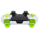 eXtremeRate Replacement D-pad R1 L1 R2 L2 Triggers Share Options Home Face Buttons Compatible with ps5 Edge Controller, Clear Lime Green Full Set Buttons Compatible with ps5 Edge Controller - JXTEGM008