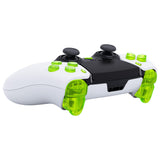 eXtremeRate Replacement D-pad R1 L1 R2 L2 Triggers Share Options Home Face Buttons Compatible with ps5 Edge Controller, Clear Lime Green Full Set Buttons Compatible with ps5 Edge Controller - JXTEGM008