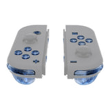 eXtremeRate Replacement ABXY Direction Keys SR SL L R ZR ZL Trigger Buttons, Full Set Buttons for NS Switch JoyCon & OLED JoyCon - Crystal Clear Light Blue - AJ240