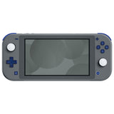 eXtremeRate Clear Blue Replacement ABXY Home Capture Plus Minus Keys Dpad L R ZL ZR Trigger for NS Switch Lite, Full Set Buttons Repair Kits with Tools for NS Switch Lite - HL410