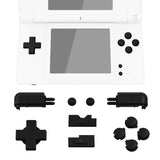 eXtremeRate Black Replacement Full Set Buttons for Nintendo DS Lite Handheld Console, Custom D-pad A B X Y Start Select R L Power Volume Keys for Nintendo DS Lite NDSL - Console NOT Included - DSLJ1002