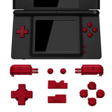 eXtremeRate Scarlet Red Replacement Full Set Buttons for Nintendo DS Lite Handheld Console, Custom D-pad A B X Y Start Select R L Power Volume Keys for Nintendo DS Lite NDSL - Console NOT Included - DSLJ1004