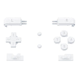 eXtremeRate White Replacement Full Set Buttons for Nintendo DS Lite Handheld Console, Custom D-pad A B X Y Start Select R L Power Volume Keys for Nintendo DS Lite NDSL - Console NOT Included - DSLJ1003