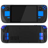 eXtremeRate Replacement Full Set Buttons for Steam Deck OLED Handheld Console - Chameleon Purple Blue - JQCSLP001
