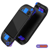 eXtremeRate Replacement Full Set Buttons for Steam Deck OLED Handheld Console - Chameleon Purple Blue - JQCSLP001