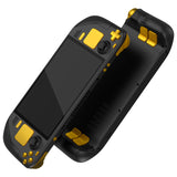 eXtremeRate Replacement Full Set Buttons for Steam Deck OLED Handheld Console - Chrome Gold - Green - JQCSLD001