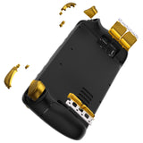 eXtremeRate Replacement Full Set Buttons for Steam Deck OLED Handheld Console - Chrome Gold - Green - JQCSLD001