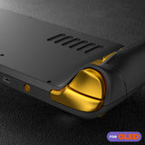 eXtremeRate Replacement Full Set Buttons for Steam Deck OLED Handheld Console - Chrome Gold - Green - JQCSLD001