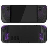 eXtremeRate Replacement Full Set Buttons for Steam Deck OLED Handheld Console - Clear Atomic Purple - JQCSLM001