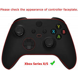 eXtremeRate Chrome Black Replacement Buttons for Xbox Series S & Xbox Series X Controller, LB RB LT RT Bumpers Triggers D-pad ABXY Start Back Sync Share Keys for Xbox Series X/S Controller  - JX3208