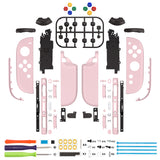 eXtremeRate DIY Replacement Full Set Shell Case with Buttons for Joycon 2 of Nintendo Switch 2 - Deluxe Version - Cherry Blossoms Pink - AWHNTM009