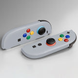 eXtremeRate DIY Replacement Full Set Shell Case with Buttons for Joycon 2 of Nintendo Switch 2 - Deluxe Version - New Hope Gray - AWHNTM011