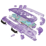 eXtremeRate DIY Replacement Full Set Shell Case with Buttons for Joycon 2 of Nintendo Switch 2 - Deluxe Version - Clear Atomic Purple - AWHNTM001
