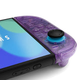 eXtremeRate DIY Replacement Full Set Shell Case with Buttons for Joycon 2 of Nintendo Switch 2 - Deluxe Version - Clear Atomic Purple - AWHNTM001