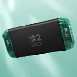 eXtremeRate DIY Replacement Full Set Shell Case with Buttons for Joycon 2 of Nintendo Switch 2 - Deluxe Version - Emerald Green - AWHNTM004