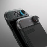 eXtremeRate DIY Replacement Full Set Shell Case with Buttons for Joycon 2 of Nintendo Switch 2 - Deluxe Version - Clear Slate Black - AWHNTM002