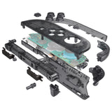 eXtremeRate DIY Replacement Full Set Shell Case with Buttons for Joycon 2 of Nintendo Switch 2 - Deluxe Version - Clear Slate Black - AWHNTM002