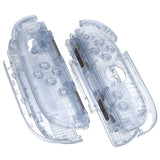 eXtremeRate DIY Replacement Full Set Shell Case with Buttons for Joycon 2 of Nintendo Switch 2 - Deluxe Version - Clear Glacier Blue - AWHNTM003