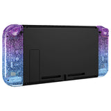 eXtremeRate Glitter Gradient Translucent Bluebell & Blue Joycon Handheld Controller Housing with Full Set Buttons, DIY Replacement Shell Case for NS Switch JoyCon & OLED JoyCon - Console Shell NOT Included - CP343