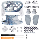 eXtremeRate Crystal Dragon Faceplate Backplate Handles for NS Switch Pro Controller - Controller NOT Included - FRT110