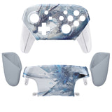 eXtremeRate Crystal Dragon Faceplate Backplate Handles for NS Switch Pro Controller - Controller NOT Included - FRT110
