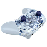 eXtremeRate Porcelain Dragon Faceplate Backplate Handles for NS Switch Pro Controller - Controller NOT Included - FRT112