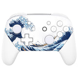 eXtremeRate The Great Wave Off Kanagawa Faceplate Backplate Handles for NS Switch Pro Controller - Controller NOT Included - FRT111