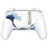 eXtremeRate The Great Wave Off Kanagawa Faceplate Backplate Handles for NS Switch Pro Controller - Controller NOT Included - FRT111