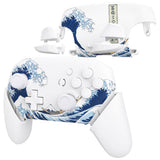 eXtremeRate The Great Wave Off Kanagawa Faceplate Backplate Handles for NS Switch Pro Controller - Controller NOT Included - FRT111