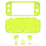 eXtremeRate Clear Lime Green DIY Replacement Shell for NS Switch Lite, NSL Handheld Controller Housing with Screen Protector, Custom Case Cover for NS Switch Lite - DLM514