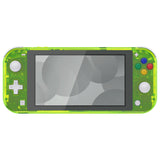 eXtremeRate Clear Lime Green DIY Replacement Shell for NS Switch Lite, NSL Handheld Controller Housing with Screen Protector, Custom Case Cover for NS Switch Lite - DLM514