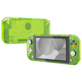 eXtremeRate Clear Lime Green DIY Replacement Shell for NS Switch Lite, NSL Handheld Controller Housing with Screen Protector, Custom Case Cover for NS Switch Lite - DLM514
