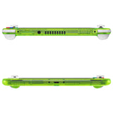 eXtremeRate Clear Lime Green DIY Replacement Shell for NS Switch Lite, NSL Handheld Controller Housing with Screen Protector, Custom Case Cover for NS Switch Lite - DLM514