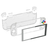 eXtremeRate Glow in Dark - Green DIY Replacement Shell for NS Switch Lite, NSL Handheld Controller Housing with Screen Protector, Custom Case Cover for NS Switch Lite - DLM513
