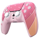 eXtremeRate Full Set Housing Shell with Action Buttons Touchpad Cover, Easter Rabbit Replacement Decorative Trim Shell Front Back Plates Compatible with ps5 Controller BDM-030/040/050 - QPFT1003G3