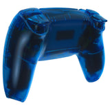 eXtremeRate Full Set Housing Shell with Action Buttons Touchpad Cover, Clear Blue Replacement Decorative Trim Shell Front Back Plates Compatible with ps5 Controller BDM-030/040/050 - QPFM5004G3