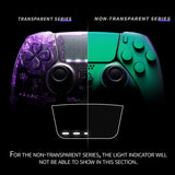 eXtremeRate Custom Replacement Full Set Shells with Buttons for PS5 Edge Controller - Chameleon Green Purple - QRHEGP010
