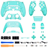 eXtremeRate Custom Replacement Full Set Shells with Buttons for PS5 Edge Controller - Emerald Green - QRHEGM005