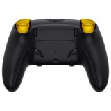 eXtremeRate The Great GOLDEN Wave Off Kanagawa - Black Full Set Housing Shell with Buttons Touchpad Cover Compatible with ps5 Edge Controller, Custom Replacement Decorative Trim Shell Front Back Plates Compatible with ps5 Edge Controller - QRHEGT009
