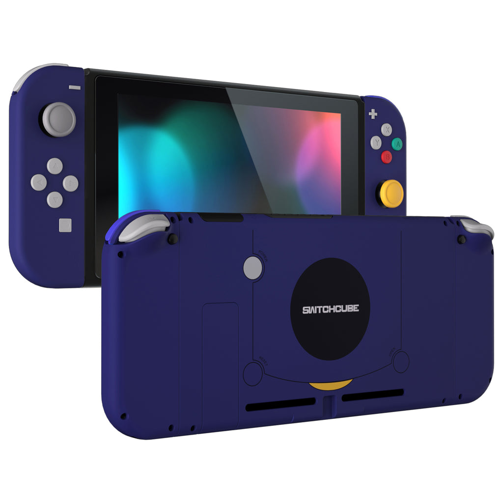 eXtremeRate Classic SwitchCube Style Back Plate for Nintendo Switch Console, NS Joycon Handheld Controller Housing with Buttons, DIY Replacement Shell