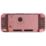 eXtremeRate Crystal Cherry Pink Back Plate for NS Switch Console, NS Joycon Handheld Controller Housing with Full Set Buttons, DIY Replacement Shell for Nintendo Switch - QP355