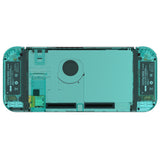 eXtremeRate Crystal Emerald Green Back Plate for NS Switch Console, NS Joycon Handheld Controller Housing with Full Set Buttons, DIY Replacement Shell for Nintendo Switch - QP356
