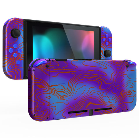 eXtremeRate Damascuscamo Back Plate for Nintendo Switch Console, NS Joycon Handheld Controller Housing with Buttons, DIY Replacement Shell for Nintendo Switch - QT127