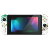 eXtremeRate Glow in Dark - Totem of Kingdom White Back Plate for Nintendo Switch Console, NS Joycon Handheld Controller Housing with Buttons, DIY Replacement Shell for Nintendo Switch - QT123